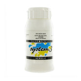 DALER ROWNEY SYSTEM 3 ACRYLIC PAINT 500ML ZINC MIXING WHITE - Al Masam Stationery LLC